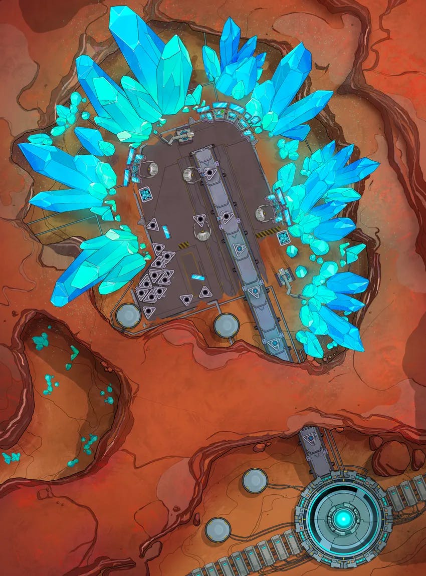 Crystal Mines map, Original Day variant