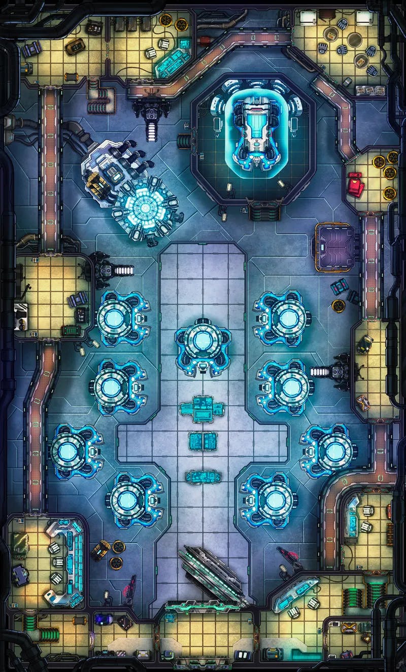 Cryo Prison map, Original Day variant