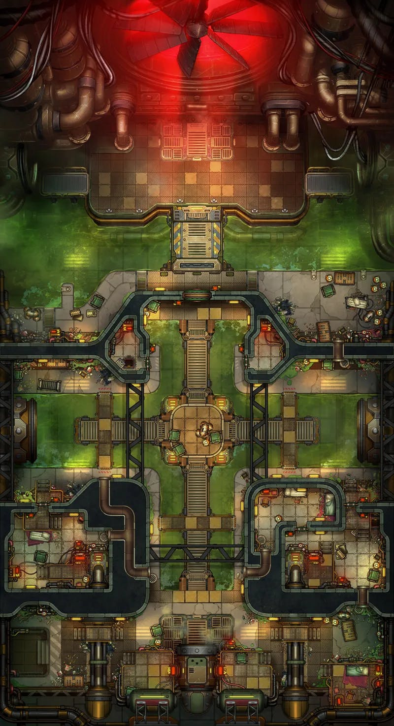 Deep City Sewers map, Original Day variant